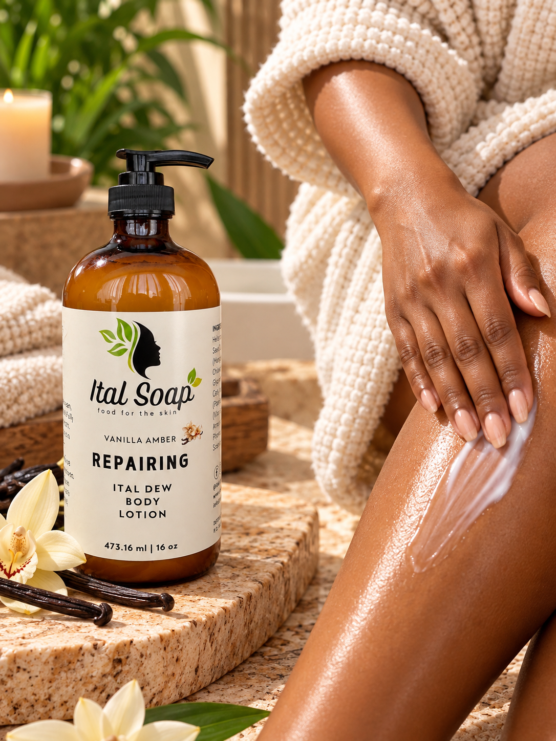 Ital Dew Body Lotion - Vanilla Amber