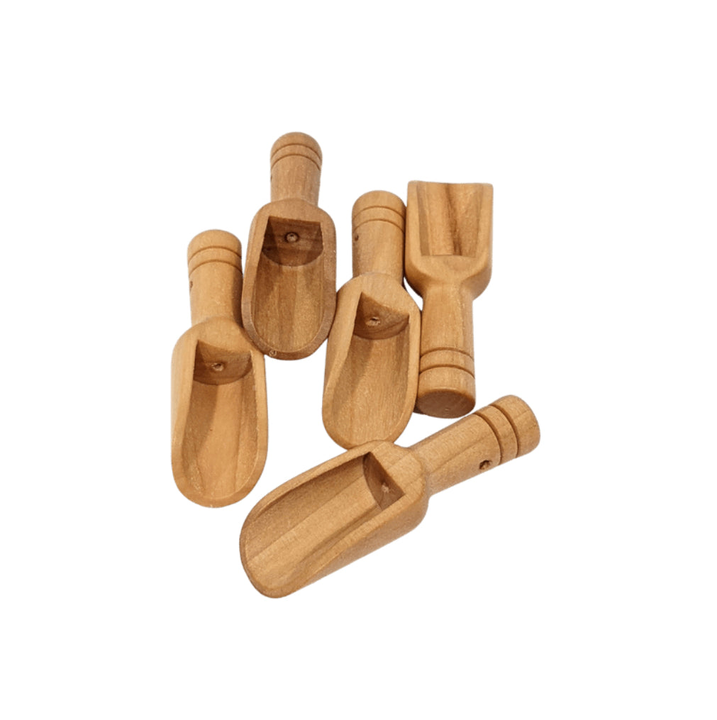 Cuchara de madera para baño