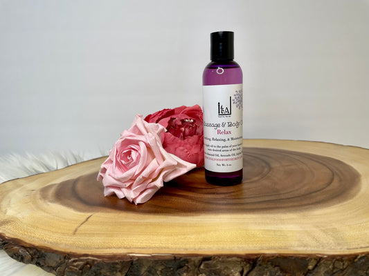 Aceite corporal y masaje relajante